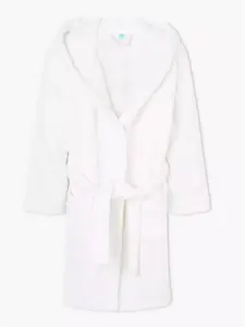 John Lewis Kids' Towelling Robe, White