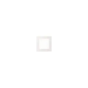 Luminosa Groove LED 1 Light Small Square Warm Recessed Spotlight Panel White