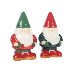 Something Different Gnome Salt and per Shakers Red/Green/White (One Size)