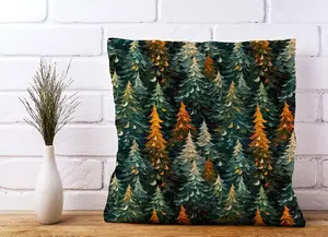 Impasto Style Christmas Trees Cushions 60cm x 60cm