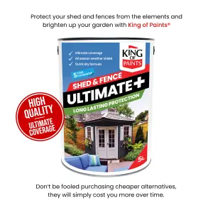 Black Shed and Fence Paint King of Paints Ultimate+ One Coat System