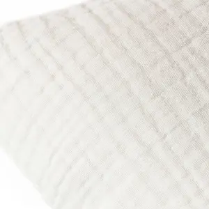 Yard Lark Muslin Crinkle Cotton Polyester Filled Cushion