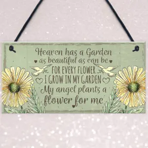 Red Ocean Memorial Garden Hanging Plaque Summer House Sign Garden Shed Friendship Mum Nan Gift