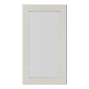 GoodHome Stevia Matt sandstone Slab Glazed Tall glazed Cabinet door (W)500mm (H)895mm (T)18mm