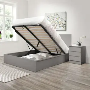 Birlea Oslo King Ottoman Bed Grey