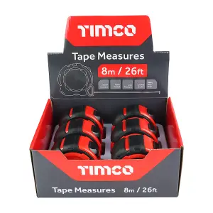 TIMCO Tape Measure - 8m/26ft x 25mm