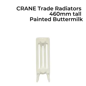 CRANE Trade Cast Iron Radiator 460mm tall - 13 Sections 810mm - Painted in a stock colour