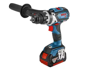 Bosch GSR 18V-110 C Professional Drill Driver with Bluetooth Connectivity and 2 Batteries