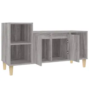 Berkfield TV Cabinet Grey Sonoma 100x35x55 cm Engineered Wood