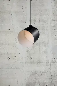 Nordlux Angle Dome Pendant Ceiling Light Black E27