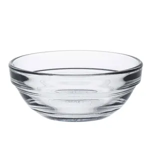 Duralex - Lys Glass Stacking Bowls for Kitchen, Serving - 7.5cm (3") - Pack of 4