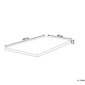 Mattress Topper COMFY 90 x 200 cm (EU Single)