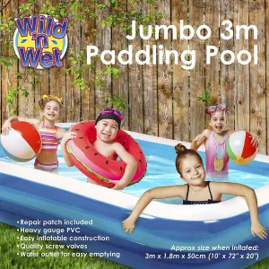 3m (10ft) Jumbo Family Paddling Pool