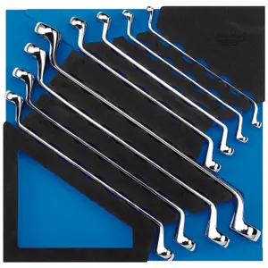 Draper Ring Spanner Set in 1/2 Drawer EVA Insert Tray (8 Piece) 63523