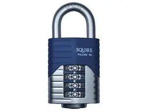 Squire Vulcan 40mm Combination Padlock with Boron Shackle for Ultimate Security