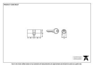 From The Anvil Black 30/30 6pin Euro Cylinder KA