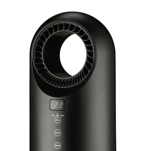 TCP 1500W Black Freestanding Smart Dry Digital Fan heater