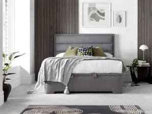 KIRKBY Storage Bed: Modern Luxury Design with Ottoman Storage