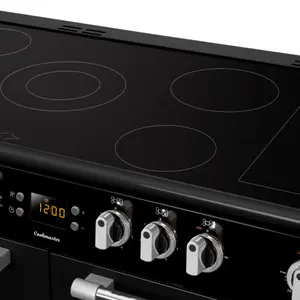 Leisure CK100C210K Freestanding Electric Range cooker with Electric Hob - Black