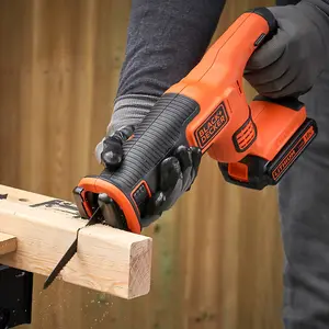 Black and Decker BDCR18 18v Cordless Reciprocating Saw 2 x 1.5ah Li-ion Battery