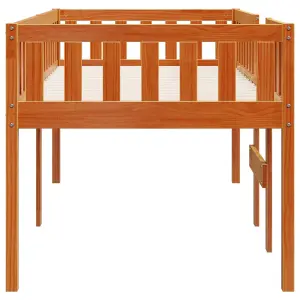 Berkfield Children's Bed without Mattress Wax Brown 75x190 cm Solid Wood Pine