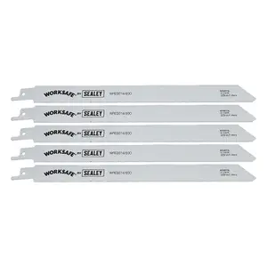 Reciprocating Saw Blade Metal 225mm 18tpi Bi Metal Pack of 5 by Ufixt