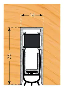 Exitex Superior Concealex A8100 1026mm - Aluminium