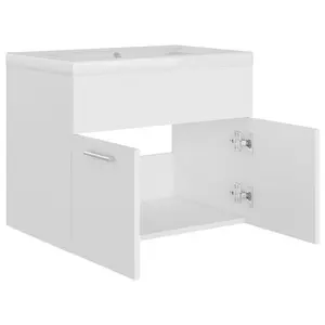 Elizibeth 600mm Wall Hung Single Vanity Unit White