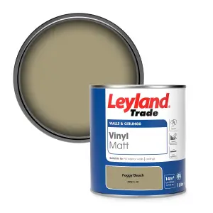 Leyland Trade Vinyl Matt Walls & Ceilings Emulsion Paint Foggy Beach (PPG11-18) 1L