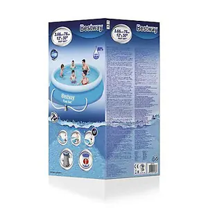 Bestway Fast set Swimming pool with pump (L) 3.66m x (H) 76cm