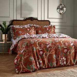 Paoletti Botanist Floral 100% Cotton Duvet Cover Set