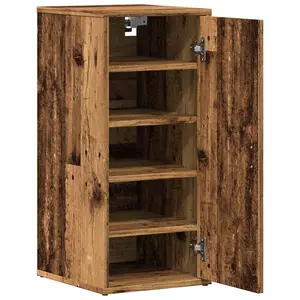 Berkfield Shoe Cabinets 2 pcs Old Wood 32x35x70 cm Engineered Wood