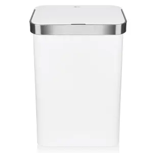 Dihl 50L White Kitchen Bin with Automatic Sensor - Battery Operated