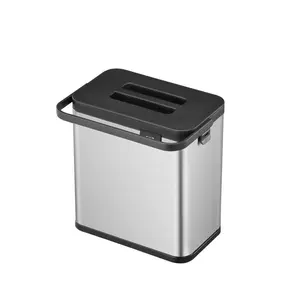 Puro Stainless Steel 3 Litre Countertop Waste Baskets