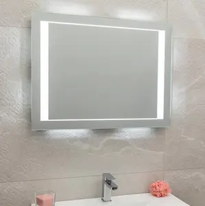 Dakota LED Illuminated Backlit Bathroom Mirror with Demister (H)600mm (W)800mm