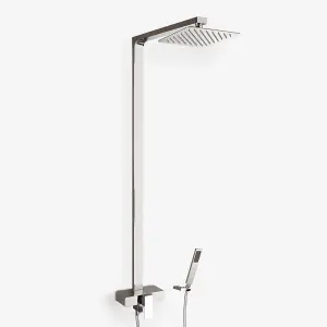 Nes Home Purina Ultra Thin Modern Bathroom Square Head Cool Touch Shower