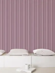 Galerie Smart Stripes 2 Purple Lilac Pinstripe Smooth Wallpaper