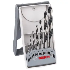 Bosch 7 piece Round HSS Drill bits set