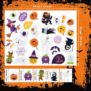 Spooky Creatures Cute Halloween Gel Clings