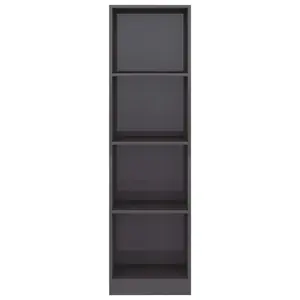 Attwood Bookcase Sonoma Oak/White / 142cm H x 40cm W x 24cm D