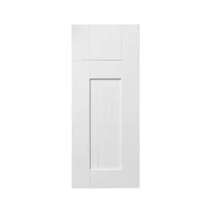 GoodHome Alpinia Tongue & groove Matt white Shaker Door & drawer 300mm