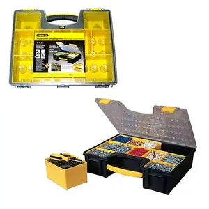 Stanley Tools Professional Deep Organiser with Customizable Compartments