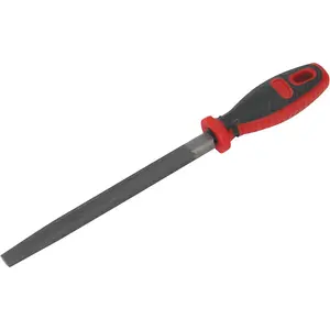 200mm Half-Round Engineers File with Comfort Grip Handle and Hanging Hole