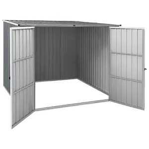 Berkfield Garden Shed Grey 195x198x159 cm Galvanised Steel