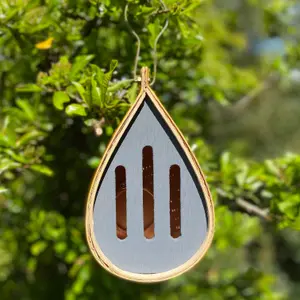 Hanging Teardrop Bird Nest Box, Insect Hotel & Butterfly House Wildlife Care Set