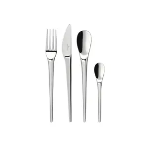 Newmoon 24 Piece 18/10 Stainless Steel Cutlery Set, Service for 6