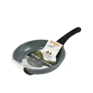 URBNCHEF 20cm Grey Frying Pan Forged Carbon Steel Marble Nonstick Cookware