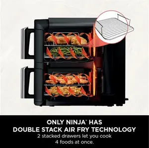 NINJA Double Stack SL300UK Air Fryer - Black