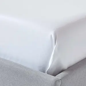 Homescapes White Egyptian Cotton Flat Sheet 1000 Thread Count, Double