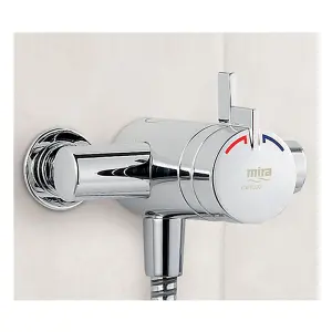 Mira Miniduo EV Exposed Thermostatic Mixer Shower Valve 133 - 153mm Riser Rail